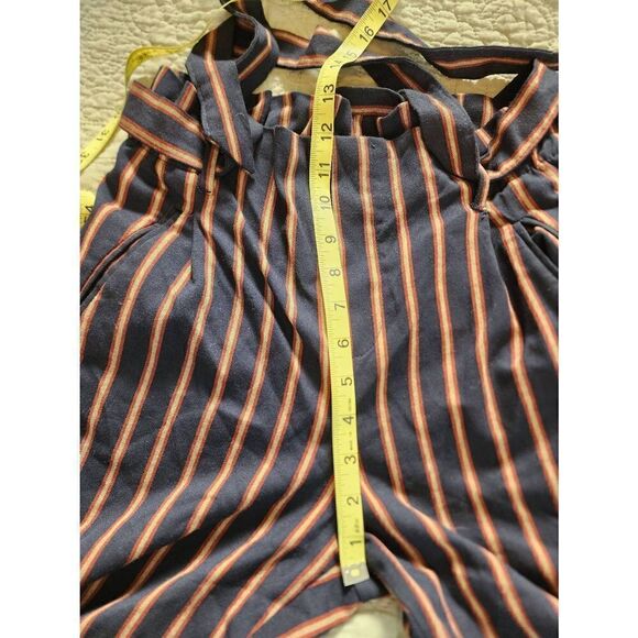 Zara Navy Striped Pants - Picture 5 of 10